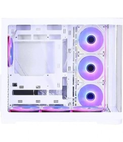 Resim GAMEBOOSTER 850W 80+ BRONZE GB-G2852W-850W 7-FANLI GAMING MID-TOWER PC KASASI BEYAZ 