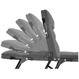 Resim Sunup Sn-26974 Taşınabilir Ayarlanabilir 5 Kademe Sünger Kamp Yatak Şezlong Açık Gri 