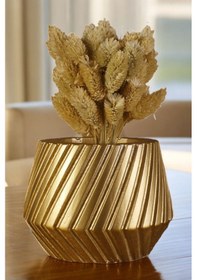 Resim Dekoratif Vazo El Yapımı Altın Renk Model 48 Karışık 
