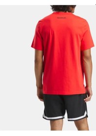 Resim Reebok Basketball T-shırt 100214160 Erkek Tişört Kırmızı S-xxl kırmızı 