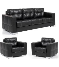 Resim Koltuk Stilim Primo Üçlü Ofis Koltuk Takımı 