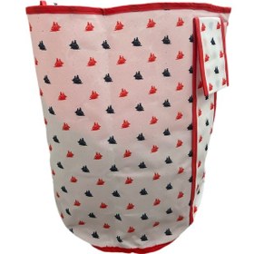 Resim Tutmalı Baskılı Oyuncak Sepeti Oyuncak Kutusu 45 Cm Kırmızı 