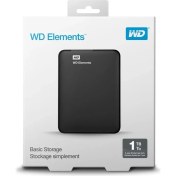 Resim Wd 1tb 2.5 Usb3.0 WDBUZG0010BBK Elements Siyah Harici Harddisk 