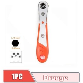 Resim Tao Hua Yuansmarlan Altıgen Cırcır Anahtarı Anahtarı 10 Adet Sürücü Tornavida Bit 1/4 İnç Mini Hızlı Bırakma Soket Araçları Kolu Tamir Anahtarı Gümüş 