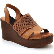 Resim Venüs 2310801 Günlük Hakiki Deri Bayan Sandalet-taba Taba 