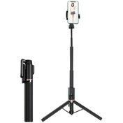 Resim Telefon Selfie Çubuğu Genişletilebilir Tripod Bluetooth Uzaktan Kumandalı Canlı Yayın Standı 