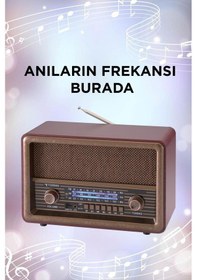 Resim Torima D56 Nostaljik Uzaktan Kumandalı Bluetooth Hoparlör Radyo 