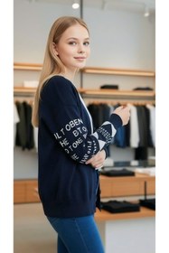 Resim Minimoda Kids Kız Çocuk Kollarda Yazı Desenli Hırka 