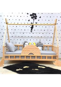 Resim Markaawm Markaawm Montessori Karyola Ahşap Çocuk Yatak Gökkuşağı Nirvana 