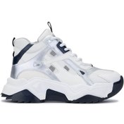 Resim Tamer Tanca Kadın Vegan Beyaz/lacivert Sneakers & Spor Bot 936 6580 Bn Bot Sk24-25 Beyaz - Lacivert 