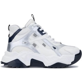 Resim Tamer Tanca Kadın Vegan Beyaz/lacivert Sneakers & Spor Bot 936 6580 Bn Bot Sk24-25 Beyaz - Lacivert 