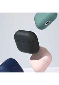 Resim Apple Uyumlu AirPods 3 Kılıf Benks Liquid Silikon PC Kılıf ZORE-270294 Gri 