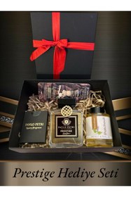 Resim PAVLO PETRİ Prestige Sandalağacı Erkek Parfüm Hediye Seti Paçuli Oda Kokusu Doğaltaş Kaplangözü Bileklik 