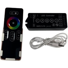 Resim Rgbw Touch-dokunmatik Led Kontrol Ses Ve Müzik Kumandası 12-24v 1 Adet 