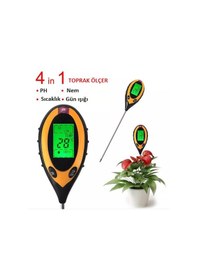 Resim Toprak Ph Ölçer Toprak Nem. Toprak Isı .Toprak Işık Ölçer Ph Metr 
