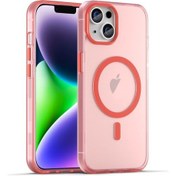 Resim Cbtx İphone Uyumlu 15 Magsafe Buzlu Yarı Yarı Yarı Oldu Tpu + Pc Tam Kapsama Telefon Kılıfı 