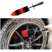 Resim Aubyhe Küçük Boy Araba Jant Temizleme Fırçası - Yumuşak Tüylerle Kirlik Temizleyici - Ergonomik Tutucu - Ev Ve Araç İçin Kullanım 