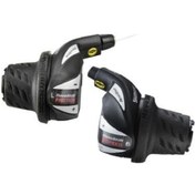 Resim Shimano Rs36 Bisiklet Koldan Çevirmeli Vites Kolu 7x3 (takım) Gri - Siyah 