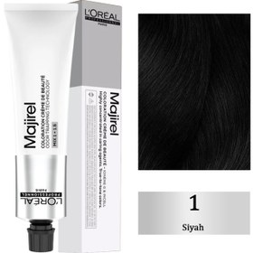 Resim Loreal Professionnel Majirel Funda Coloration Creme Saç Boyası No: 1 Siyah 60ml 