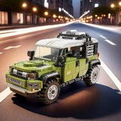 Resim 330 Parça Yeşil Klasik Off-Road SUV Model Yapım Seti - Dayanıklı ABS Bloklar, Odaklanma ve El-Göz Koordinasyonu Geliştirir, 6+ Yaşlı Gençler İçin İdeal Yaratıcı Masa Dekoru & Hediye | Film Temalı, Eğitici Oyuncak 