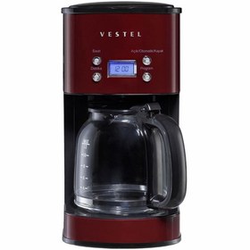 Resim Vestel Bordo Retro Filtre Kahve Makinesi (VESTEL.20242831) 