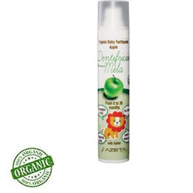 Resim Azetabio Organik Bebek Diş Macunu Elma 0-36 Ay 50 Ml 
