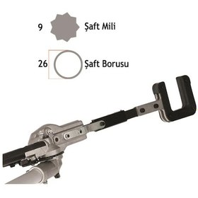 Resim Baco Tırpan Zeytin Silkeleme Kafası Komple 26Mm 9 Köşe 