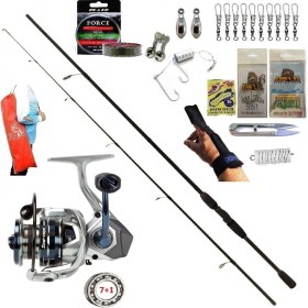 Resim Oslo Okuma Safyre 4000 270cm 20-40gr Remixon Double Black Kıyı Spin Olta Takımı Seti 