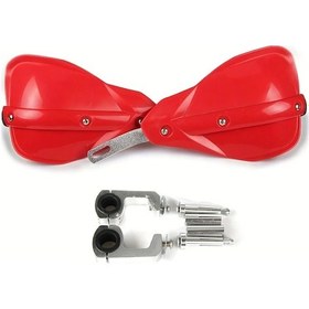 Resim Hightower Kırmızı Dirt Bike Motorcycle Hand Guards Universal 7/8" 22mm 1 1/8" 28mm Atv Quad Scooter 