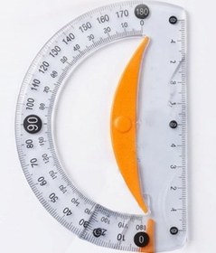 Resim Dayanıklı Açı Ölçer 12 Cm 1 Adet Plastik İletki Şeffaf Geometri Matematik Çizim Ölçme Seti Okul Ders 