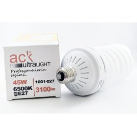Resim Ack 45w Enerji Tasarruflu Ampul Beyaz Işık E27 