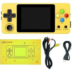 Resim Cosmostech Ldk Game Taşınabilir Retro El Atarisi Oyun Konsolu 2.6" Ekran -10.000+ Oyunlu Sarı 