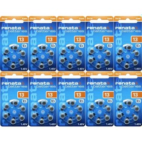 Resim Renata 13 Numara 1.45 V İşitme Cihaz Pili 6 x 10'lu 