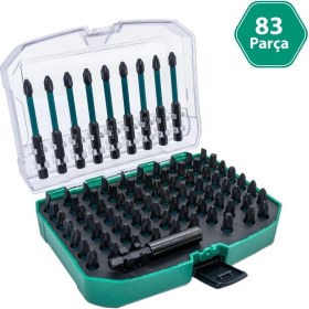 Resim 6420 Adaptörlü Bits Uç Vidalama Seti 83 Parça 
