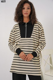 Resim 55454 Fermuarlı Tesettür Tunik Siyah 