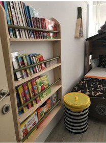 Resim Mrtahsap Mrtahşap-Geniş Model-Çıtaları Boyalı-Montessori Kitaplık-Eğitici 