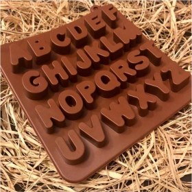 Resim Tekno Trust Alfabe Harfler Silikon Çikolata Kalıbı 