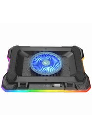 Resim Hype Store S49 Cyclone Laptop Notebook Soğutucu Stand RGB Renkli Oyunculara Özel 2 USB Port 140mm Fan 14-19inç 