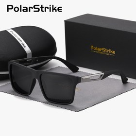 Resim PolarStrike UV400 Polarize Güneş Gözlüğü, Unisex Casual Kare Çerçeve, TAC Lens, PC Çerçeve, Günlük Eğlence için Kılıf ile Profesyonel Açık Hava Sporları Gözlüğü 
