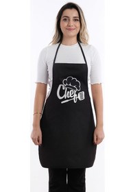 Resim Beautiful Set Sıvı Geçirmez Su Geçirmez Mutfak Önlüğü 1 Eldiven 1 Tutacak Siyah1 