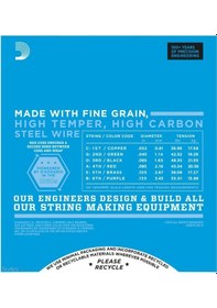 Resim D'addario Exl165-6 Long Scale 6 Telli Bas Gitar Teli 32-135 