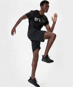 Resim Koton Spor Tişört Slogan Baskılı Bisiklet Yaka Kısa Kollu Siyah 5wam10022nk Siyah 