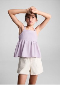 Resim MANGO Kids Askılı Keten Bluz 