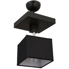 Resim Grande Siyah Tekli Modern Koridor Mutfak Salon Plafonyer Avize 