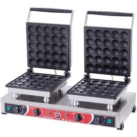 Resim Işıkgaz Silverinox Elektrikli Çiftli Yuvarlak Bubble Waffle Makinesi Slvr-b12 