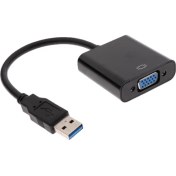 Resim 1080 Harici Video Kartı Çok Monitör Usb3.0 Için VGA Adaptörü Için Projektör # 1 Siyah 