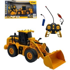 Resim Scowetto Uzaktan Kumandalı 1:24 Ölçek Dozer Full Fonksiyon Kamyon İş Makinası Sarı 