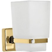 Resim Genel Markalar Çelik Banyo Kumru Diş Fırçalık Altın Renkli Montajlı 