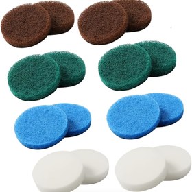Resim 20 adet Bosch ev ve bahçe 6033 pil temizleme pedi fırçaları ile uyumlu ev temizleme fırçası seti (8 sünger ped, 4 mutfak pedi, 4 öğütme pedi, 4 mikrofiber ped) 