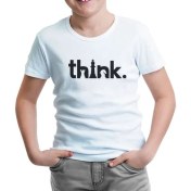 Resim Lord T-Shirt Satranç - Think When Play Beyaz Çocuk Tshirt 